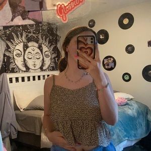 floral tank top from garage